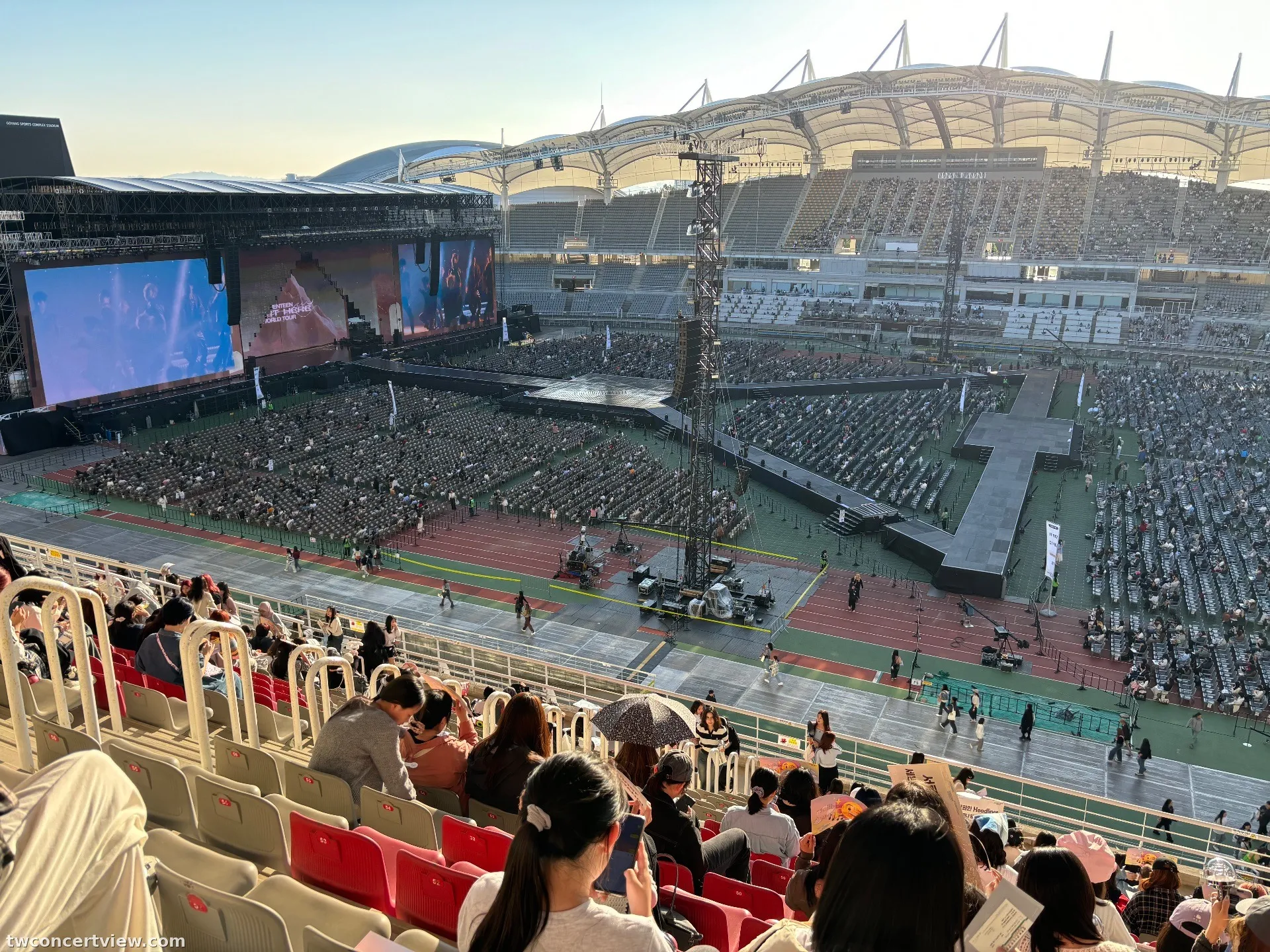 高陽體育館 (Goyang Gymnasium) E8 區 19排46號 視野照片 - SEVENTEEN [RIGHT HERE] WORLD TOUR