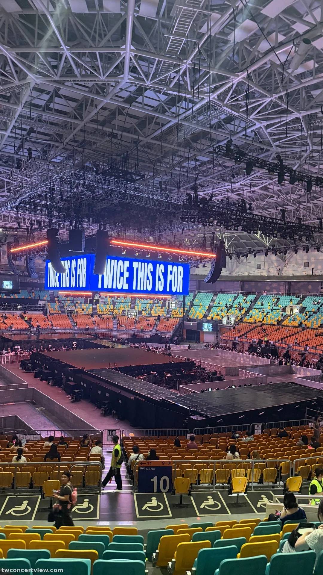 KSPO Dome 36 Row 10, Seat 11 seat view - TWICE (THIS IS FOR) WORLD TOUR FINALE in SEOUL