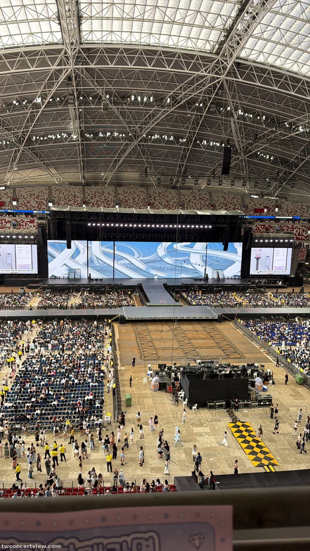 新加坡國家體育場 612 區 A排13號 視野照片 - New_Seventeen World Tour
