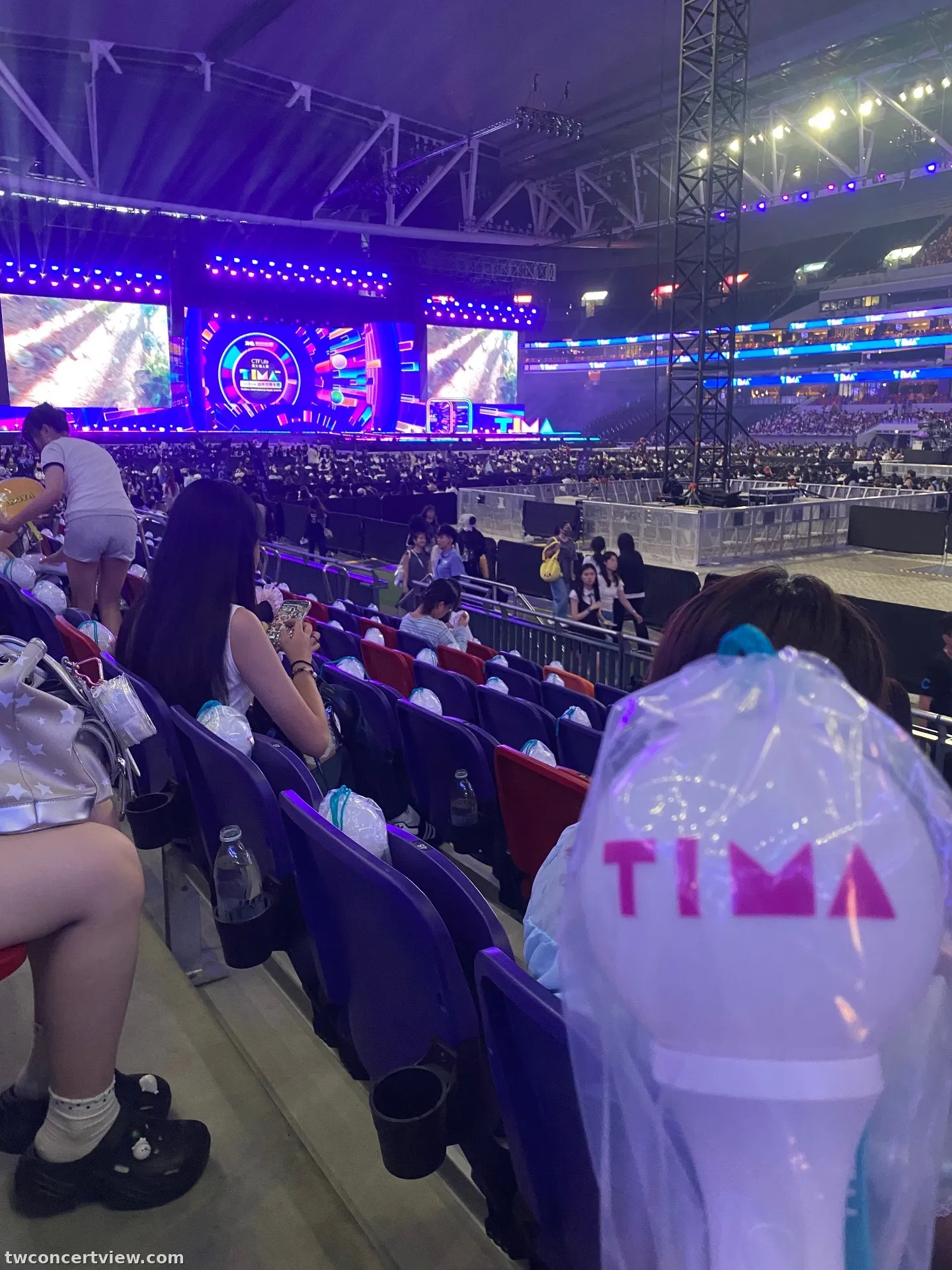 香港啟德主場館 (Kai Tak Main Stadium) 224區・L2 6排34號 視野照片 - 2026TIMA國際頒獎典禮