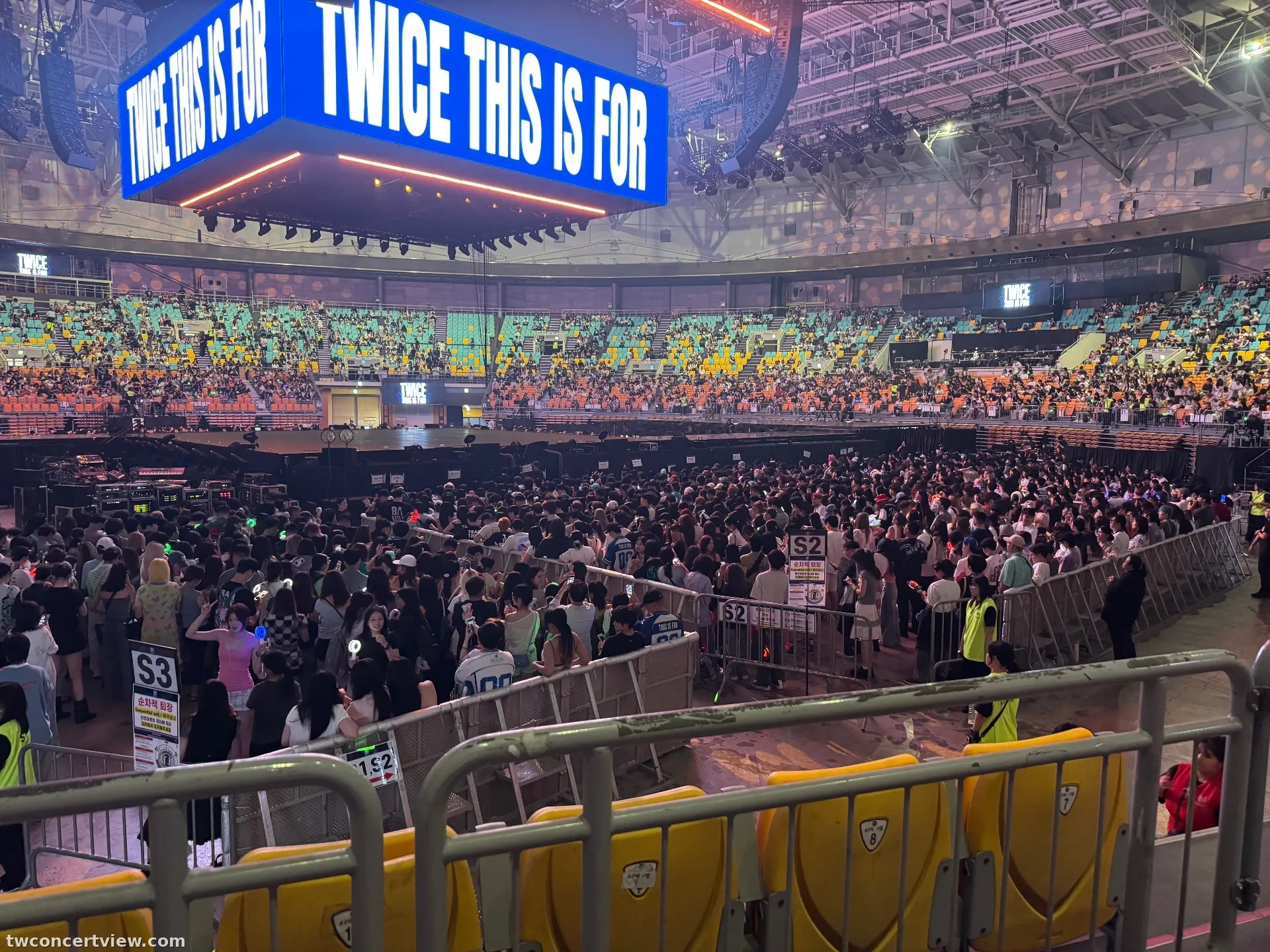 KSPO Dome 4 Row 12, Seat 11 seat view - TWICE THIS IS FOR FINALE in Seoul