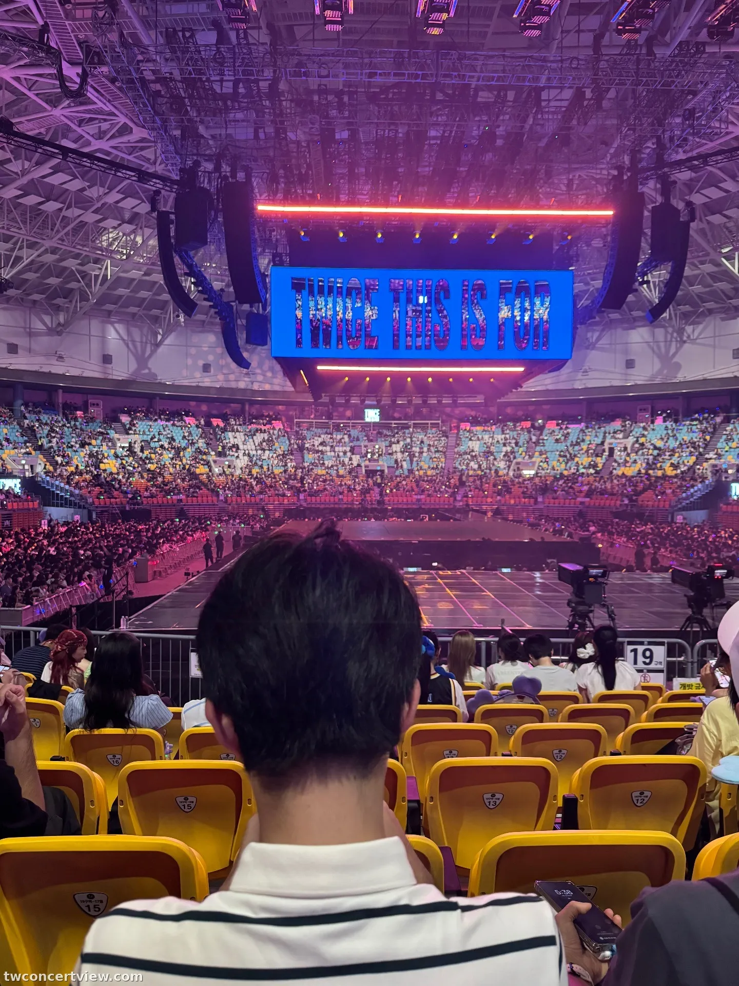 KSPO Dome 19 Row 19, Seat 15 seat view - TWICE THIS IS FOR FINALE in Seoul
