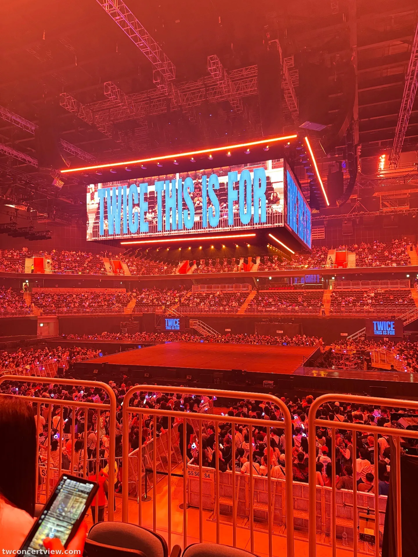 Inspire Arena 306 Row C, Seat 15 seat view - TWICE THIS IS FOR in INCHEON
