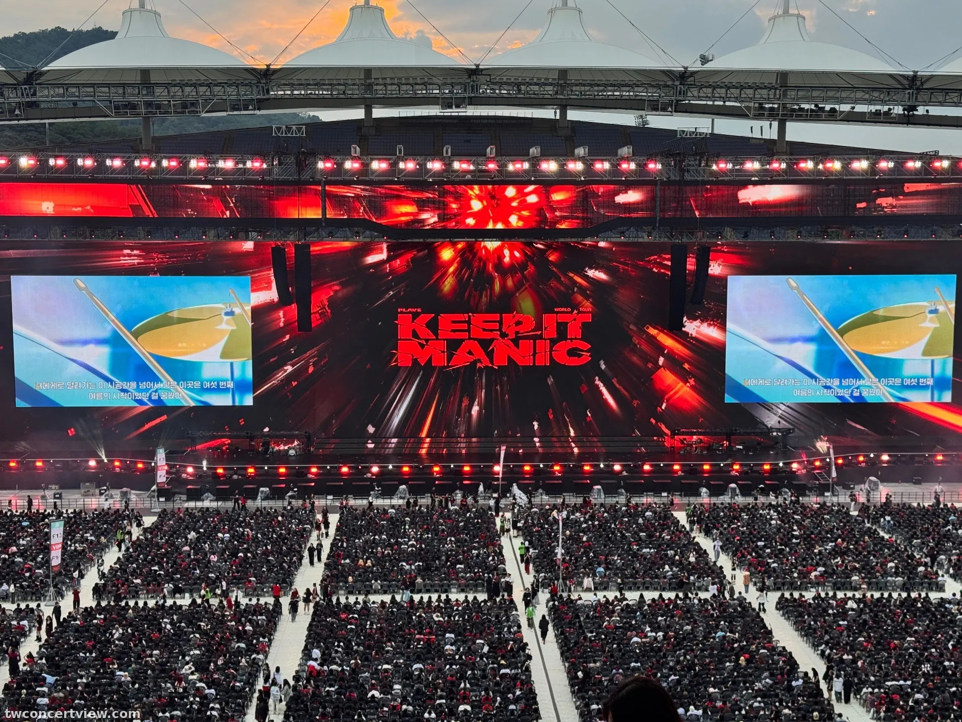 Incheon Munhak Stadium E54 Row 4, Seat 4 seat view - PLAVE World Tour [KEEP IT MANIC] in Incheon