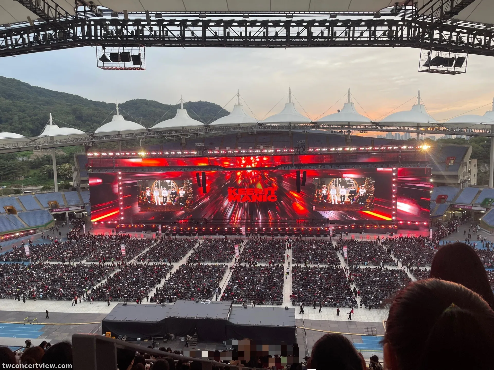 Incheon Munhak Stadium E51 Row 19, Seat 16 seat view - Plave World Tour: Keep It Manic