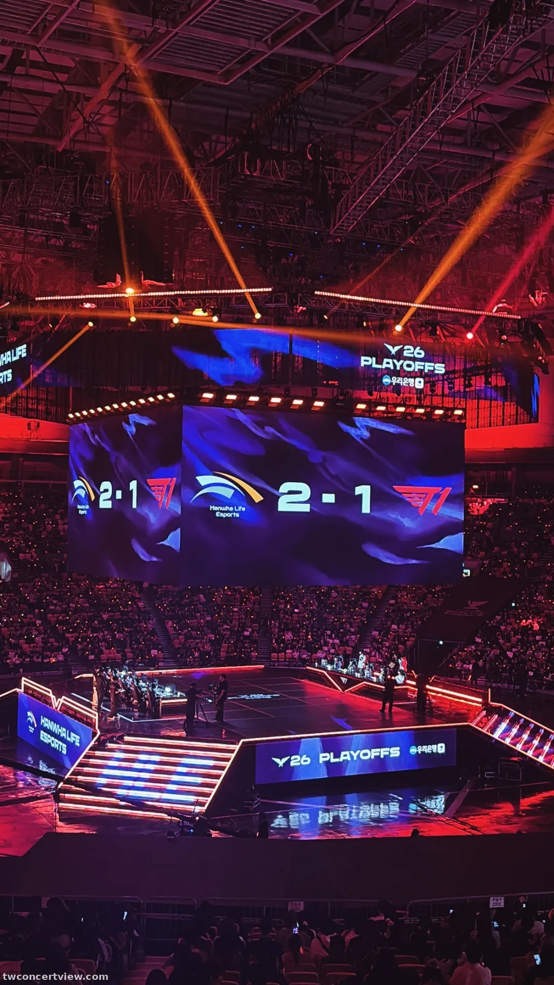 首爾奧林匹克體操競技場 (KSPO Dome) 51 區 8排7號 視野照片 - LCK Finals