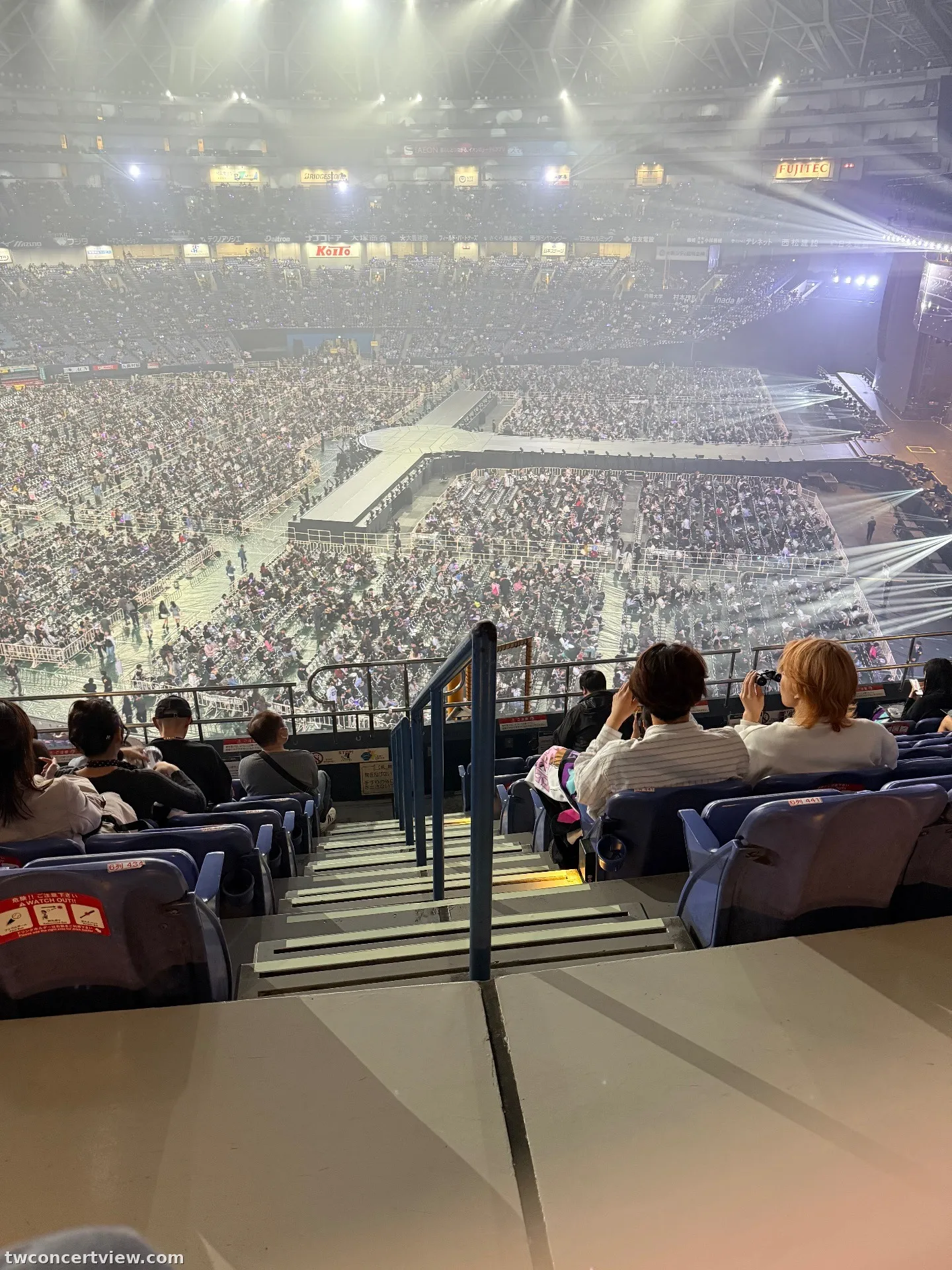 京瓷巨蛋 (Kyocera Dome Osaka) 1塁側 上段 7排447號 視野照片 - 2026 aespa LIVE TOUR - SYNK : aeXIS LINE - in JAPAN [SPECIAL EDITION DOME TOUR]大阪場