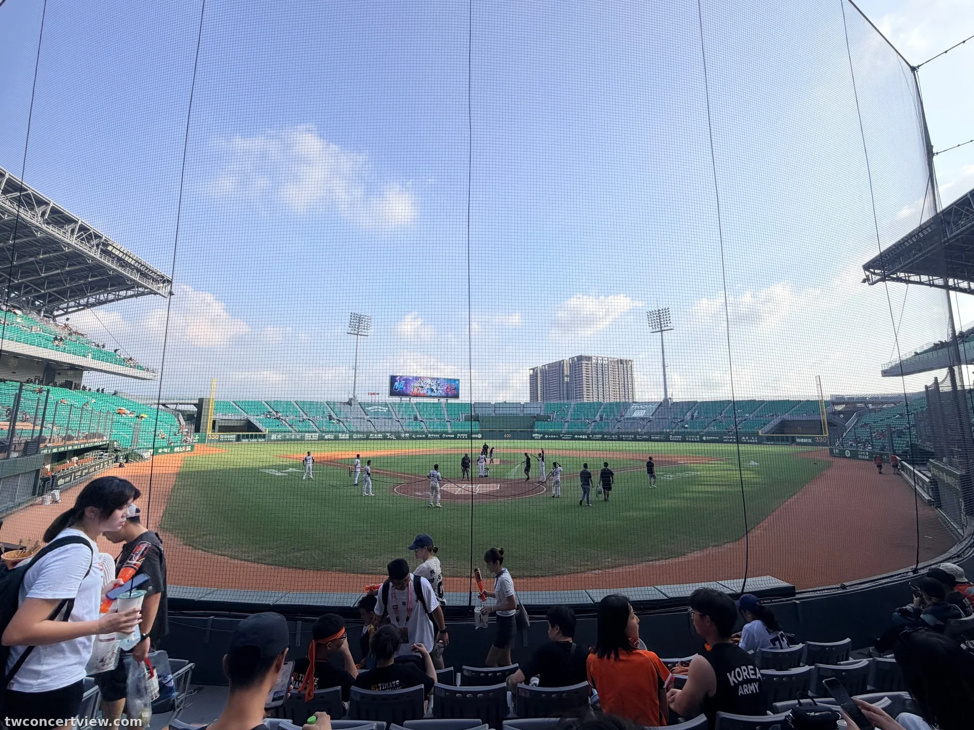 Asia Pacific Baseball Stadium (Tainan) 10 Zona Baris 6, Kursi 10 foto pemandangan kursi - 味全龍統一7