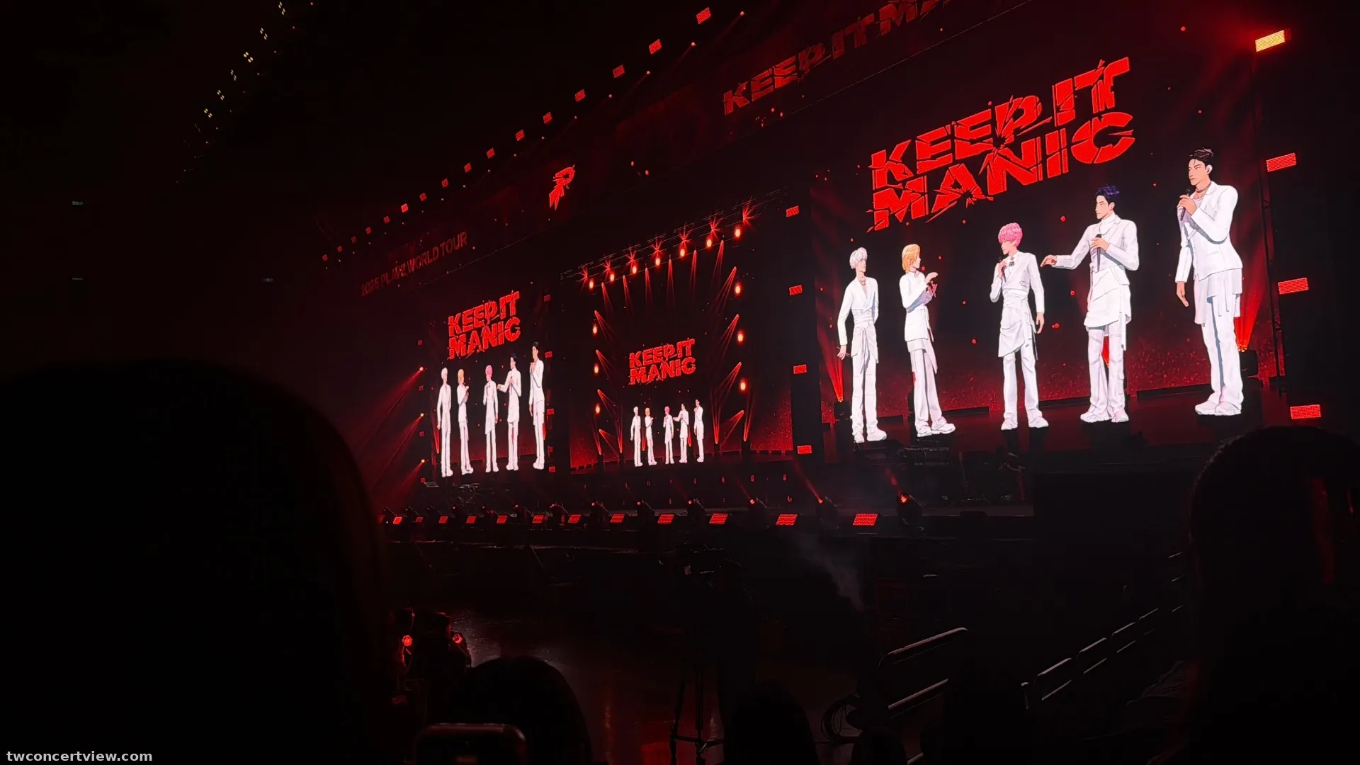 高雄巨蛋標準舞台2 214 區 5排5號 視野照片 - 2026 PLAVE World Tour [KEEP IT MANIC]