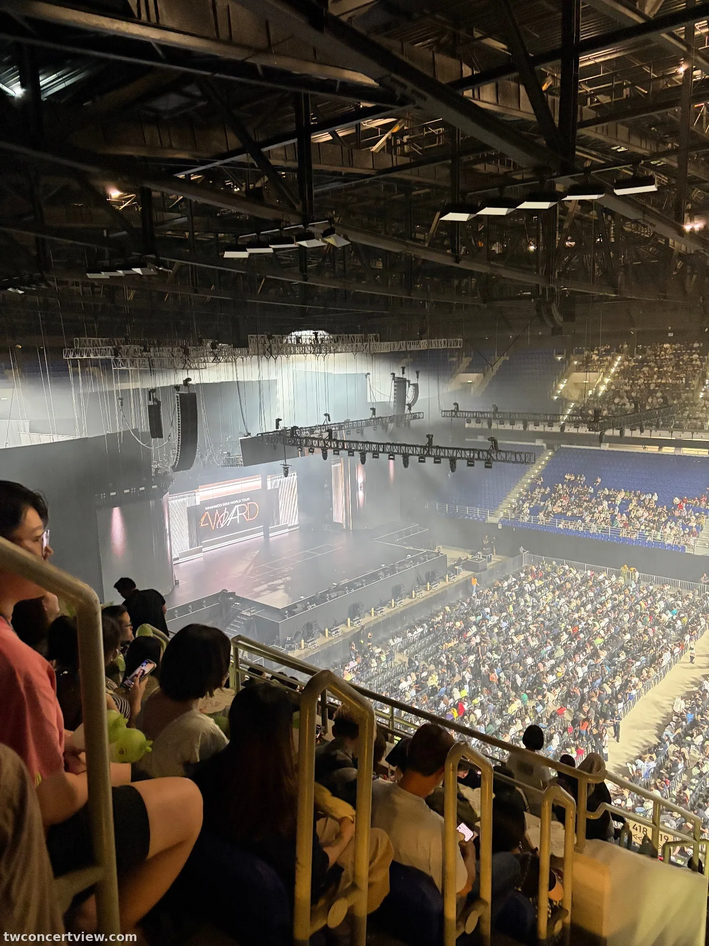 亞通體育館 (Axiata Arena)(Unifi Arena) 418 區 N排30號 視野照片 - Mamamoo 4Ward in Kl